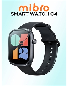 Умные часы C4, XPAW021DG, черные, Черный Mibro