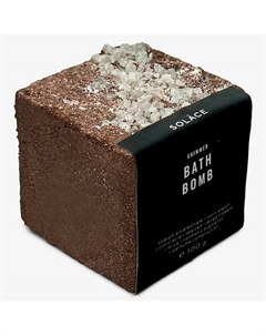Бомбочка для ванны "Кофе капучино" с солью, шиммером и сухоцветами Solace