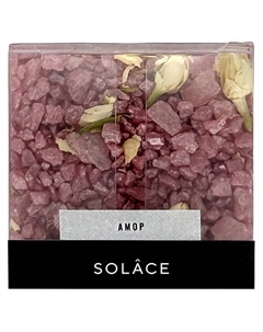 Мерцающая соль для ванны "Амор" с шиммером и сухоцветами 150 Solace