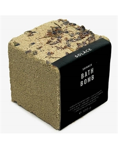 Бомбочка для ванны "Цветочный" с морской солью, шиммером и сухоцветами Solace