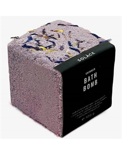 Бомбочка для ванны "Черная смородина" с солью, шиммером и сухоцветами Solace