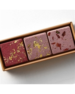 Набор бомбочек для ванны (3 шт) с солью, шиммером и сухоцветами Solace