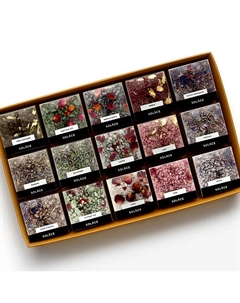 Набор мерцающей соли для ванны (15 шт) с шиммером и сухоцветами 2250 Solace