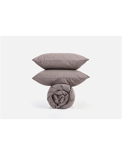 Комплект постельного белья Melange Brownie, полутораспальный 1.5-спальный мл Morфeus