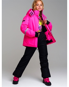 Куртка текстильная с полиуретановым покрытием для девочек Playtoday tween