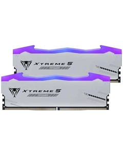 Модуль памяти DIMM 48Gb 2х24Gb DDR5 PC48000 6000MHz Patriot Memory Viper Xtreme 5 RGB Mpower White (PVXR548G60C30KM) Patriot memory