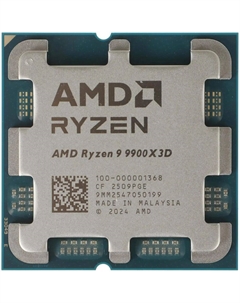 Процессор AMD Ryzen 9 9900X3D, 4.4ГГц, (Turbo 5.5ГГц), 12-ядерный, L3 128МБ, Сокет AM5, OEM Amd