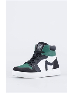 Ботинки кожаные с ремешками на липучке Котофей