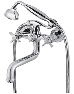 Смеситель для ванны с душем Kaiser Cross, Хромированный (41022)