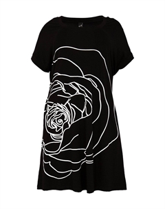 Повседневное платье MIT DRUCK, черный Yoek