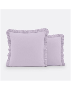 Наволочка для подушки с воланом из стираного хлопка Scenario розовый Laredoute