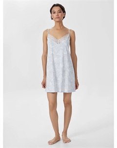 Сорочка домашняя женская голубая с принтом Mark formelle