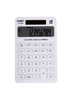 Калькулятор настольный 12-разрядный cs-588 корпус белый Nobrand