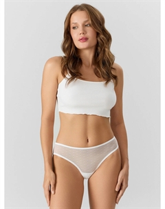 Трусы слипы женские белые из сеточки Mark formelle