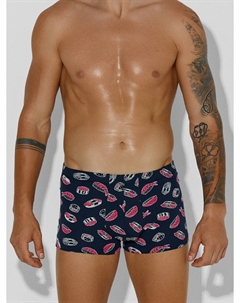 Трусы боксеры мужские синие с принтом Mark formelle