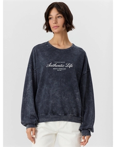 Джемпер женский серый с обработкой эйсид Mark formelle