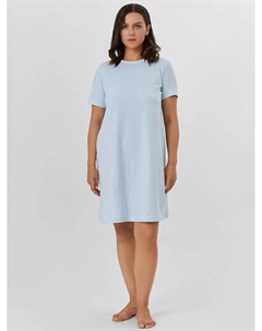 Сорочка ночная женская голубая в клетку Mark formelle