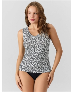 Майка женская с растительным принтом Mark formelle