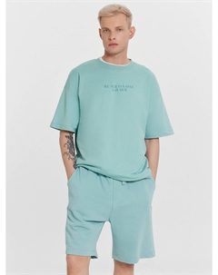 Комплект мужской голубой с надписью Mark formelle