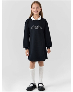 Платье для девочек черное с надписью santa moniсa Mark formelle
