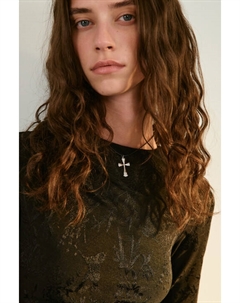 Колье-шнурок с крестом Befree