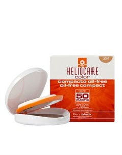 Крем пудра HELIOCARE Oil Free компактная SPF 50 для жирной кожи светлый натуральный тон 10 г Cantabria labs