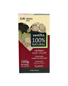 Краска для волос NATURAL 6 46 henna травяная 100 г Venita