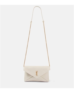 Кожаный клатч Cassandre, Blanc Vintage Saint laurent