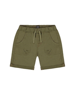 Детские эластичные шорты из твила - Baby, зеленый Deux par deux