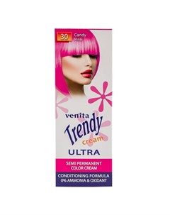 Крем краска для волос PASTEL тон 30 Candy Pink 75 мл Venita