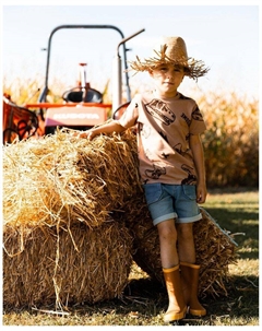 Футболка для мальчиков с принтом динозавров из органического хлопка - Little Kid, Big Kid, коричневый/бежевый Deux par deux