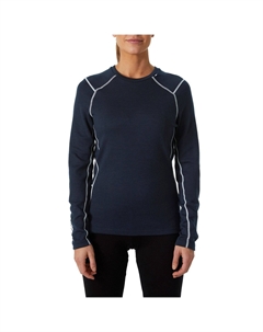 Топ Lifa Merino Midweight Crew Baselayer, темно-синий Helly hansen
