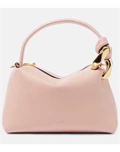 Маленькая угловая кожаная сумка-тоут, розовый Jw anderson