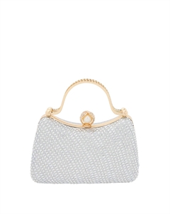 Клатч, серебряный Faina