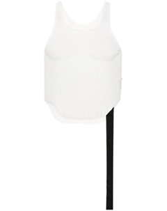 Укороченный топ с логотипом, белый Rick owens drkshdw