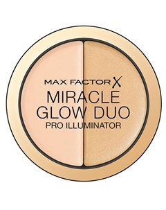 Хайлайтер для лица MIRACLE GLOW DUO тон 20 medium Max factor