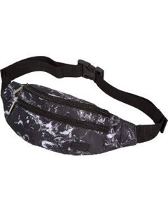 Сумка поясная подростковая Limited Edition Black Marble, 26x10x7 см, плотная ткань twill Devente
