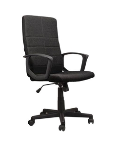 Кресло Focus EX-518, на колесиках, ткань, черный Brabix