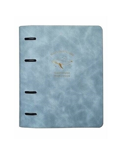 Тетрадь общая Thoughts, клетка, кольцевой механизм, 175х212 мм, 120 л, синий Infolio study