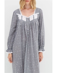 Ночная сорочка хлопковая с принтом Eileen west