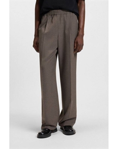 Брюки и современного кроя на эластичном поясе Hugo