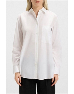 Рубашка хлопковая свободного кроя Hugo