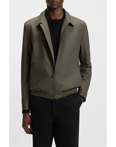 Куртка из смесовой шерсти с эластичным поясом Hugo