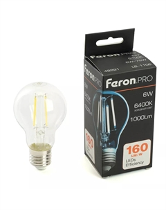 Светодиодная лампа LB-1106 E27 6W 6400K 48891 Feron