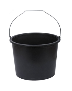 Ведро строительное пластиковое 04090 для перемешивания раствора, усиленные стенки, 12 л Фит