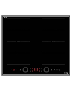 Индукционная варочная панель Korting HIB 68700 B Quadro, 4 конфорки, черный (HIB 68700 B Quadro)