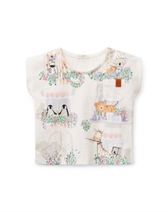 Футболка с принтом, белый United colors of benetton