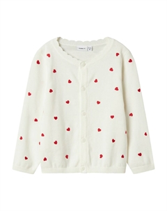 Вязаный кардиган NMFFisilly, белый Name it