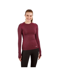 Женский активный топ welina с длинными рукавами, черный Trespass