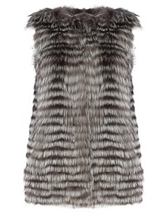Жилет из меха чернобурки Virtuale fur collection